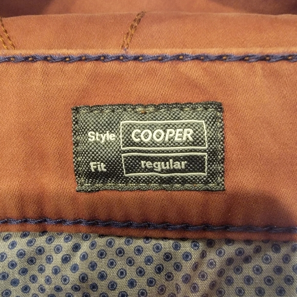 Brax Cooper Fancy Pants Regular Fit Stretch in Terracotta Men's Size 38X32 - Picture 8 of 9